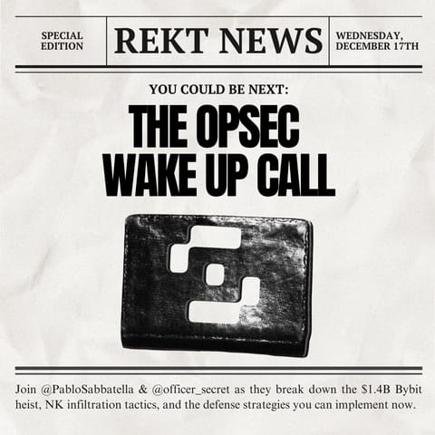 THE OPSEC WAKEUP CALL