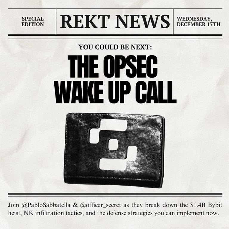 THE OPSEC WAKEUP CALL